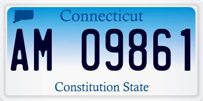 CT license plate AM09861