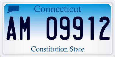 CT license plate AM09912