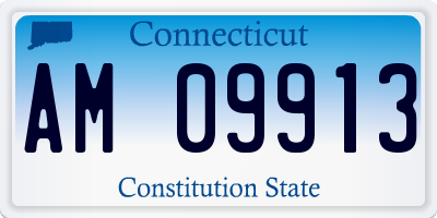 CT license plate AM09913