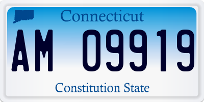 CT license plate AM09919