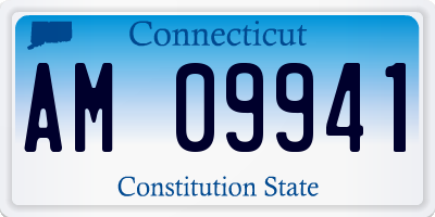 CT license plate AM09941