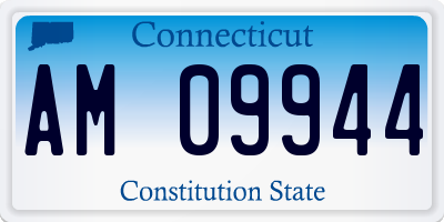 CT license plate AM09944