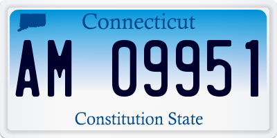 CT license plate AM09951