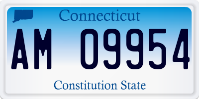 CT license plate AM09954