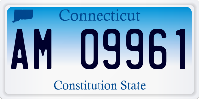 CT license plate AM09961