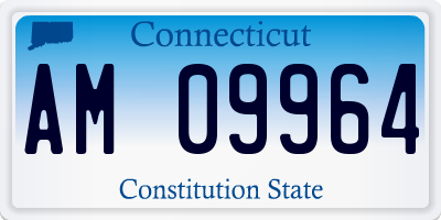 CT license plate AM09964