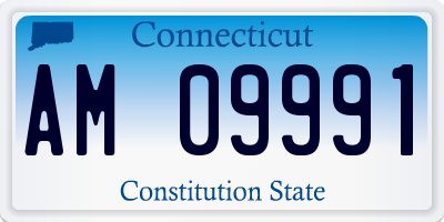 CT license plate AM09991
