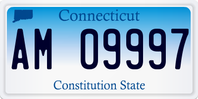 CT license plate AM09997