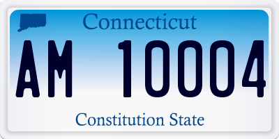 CT license plate AM10004