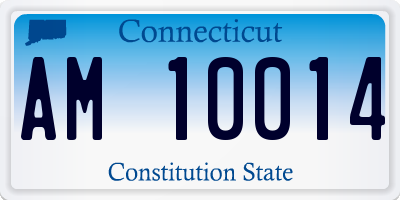 CT license plate AM10014