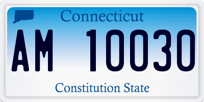 CT license plate AM10030