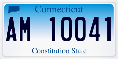 CT license plate AM10041