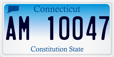 CT license plate AM10047