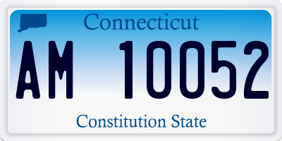 CT license plate AM10052