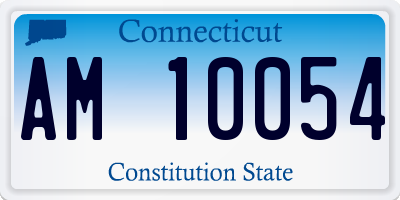 CT license plate AM10054