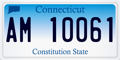CT license plate AM10061