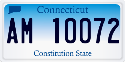 CT license plate AM10072