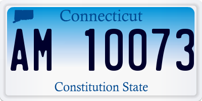 CT license plate AM10073