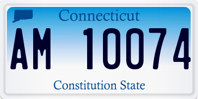CT license plate AM10074