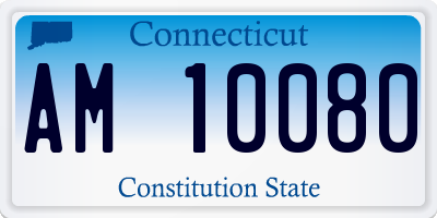 CT license plate AM10080