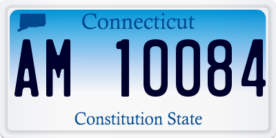 CT license plate AM10084