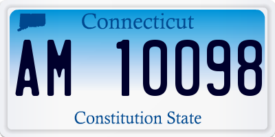 CT license plate AM10098
