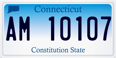 CT license plate AM10107