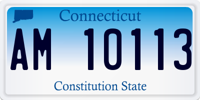 CT license plate AM10113