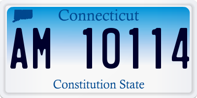 CT license plate AM10114