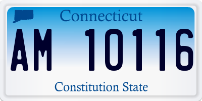 CT license plate AM10116