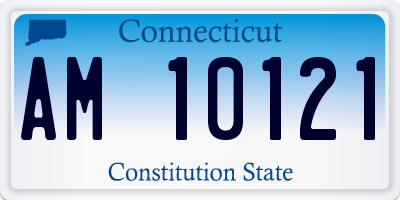 CT license plate AM10121