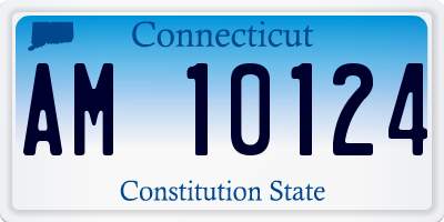 CT license plate AM10124