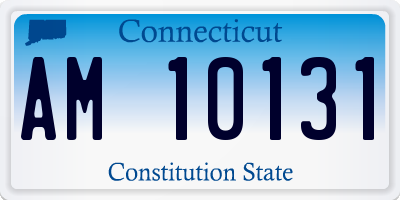CT license plate AM10131