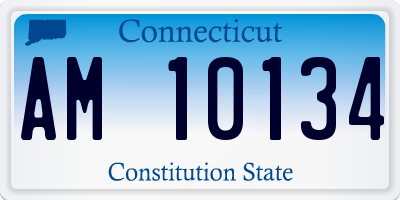 CT license plate AM10134