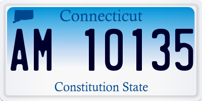 CT license plate AM10135