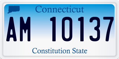 CT license plate AM10137