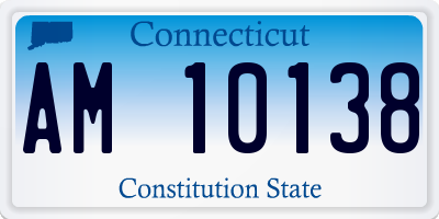 CT license plate AM10138