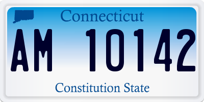 CT license plate AM10142