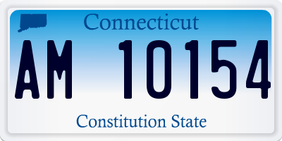 CT license plate AM10154