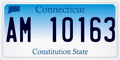 CT license plate AM10163