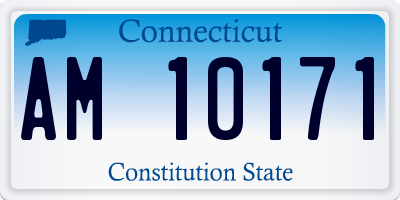 CT license plate AM10171