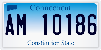 CT license plate AM10186