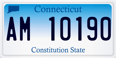 CT license plate AM10190