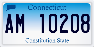 CT license plate AM10208