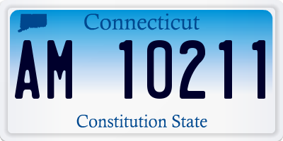 CT license plate AM10211