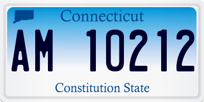 CT license plate AM10212