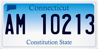 CT license plate AM10213