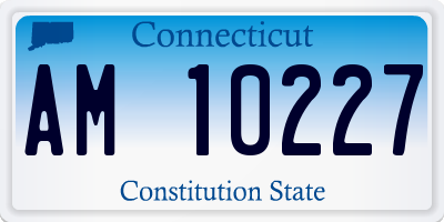 CT license plate AM10227