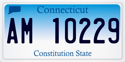CT license plate AM10229