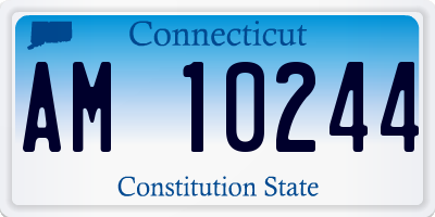 CT license plate AM10244